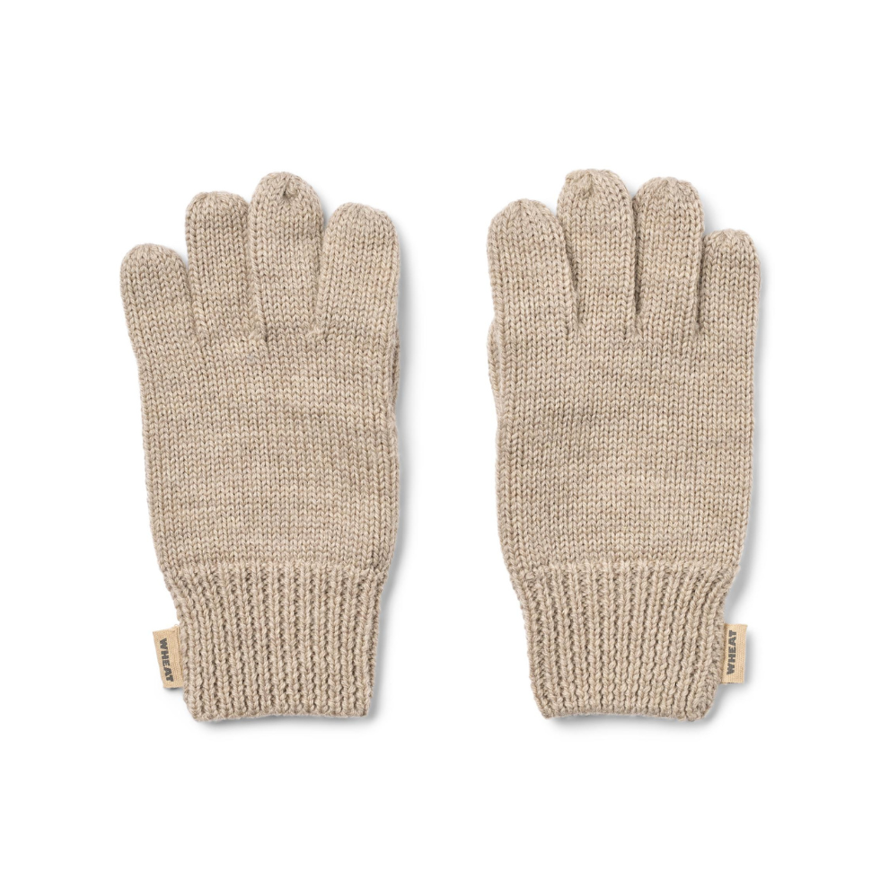 Handschoenen Bobbe - Merino wol - Warm sand - Wheat voorkant