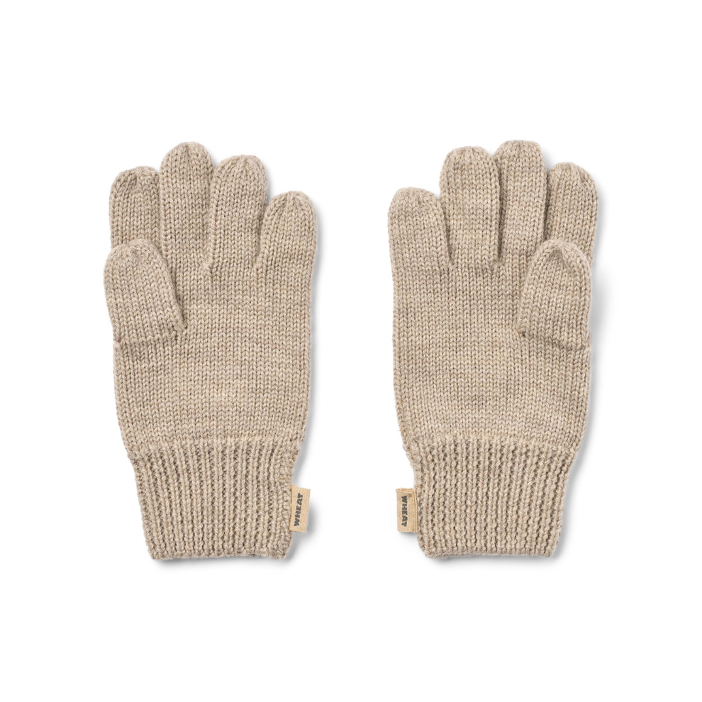 Handschoenen Bobbe - Merino wol - Warm sand - Wheat achterkant