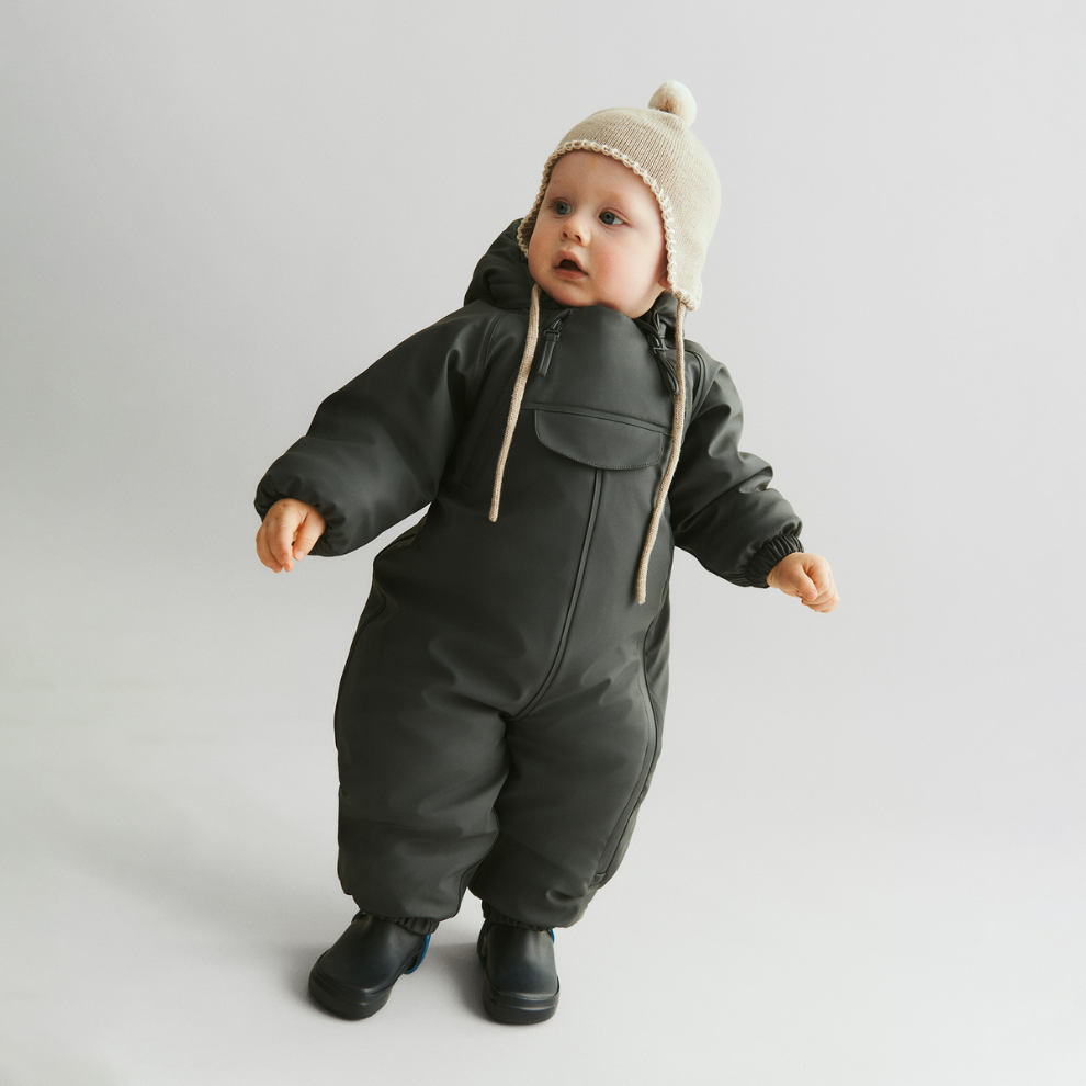 Mutsje met koord Pomma - Merino wol - Warm sand - Wheat lifestyle