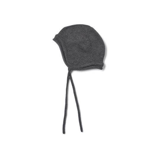 Muts met koord - Bonnet Leify - Merino wol - Wheat product